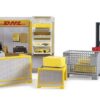BRUDER 62251 bworld DHL shop s paletovým vozíkom