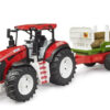 BRUDER 3453 ROADMAX Traktor s přívěsem a kládami