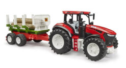 BRUDER 3453 ROADMAX Traktor s přívěsem a kládami