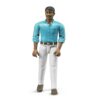 BRUDER 60003 Figurka muž, bílé kalhoty